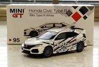 1:64 HONDA CIVIC TYPE R FK8 95 Alloy model car Metal toys for childen kids diecast gift