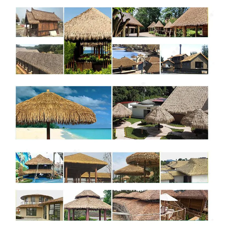  Palm Thatch House Fake Straw Simulation Thatch Roof