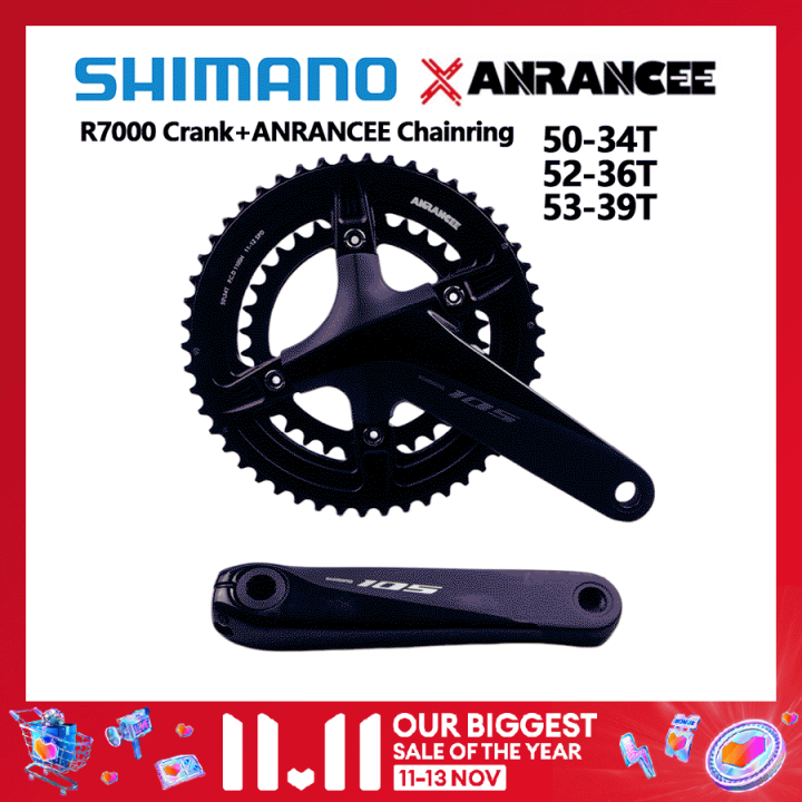 Shimano 105 R7000 Ultegra R8000 Crank With Anrancee Chainring 5034T 52