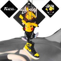 ❈✸◆ ldqnk2 Anime Pikachu Car Pendant Kawaii Hoodie Groots Rearview Mirrors Hanging Ornament Interior Decoration