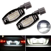 โคมไฟป้ายทะเบียน LED 1.8W สำหรับรถยนต์,ไฟสีเหลืองสำหรับ Honda Civic จำนวน2ชิ้น