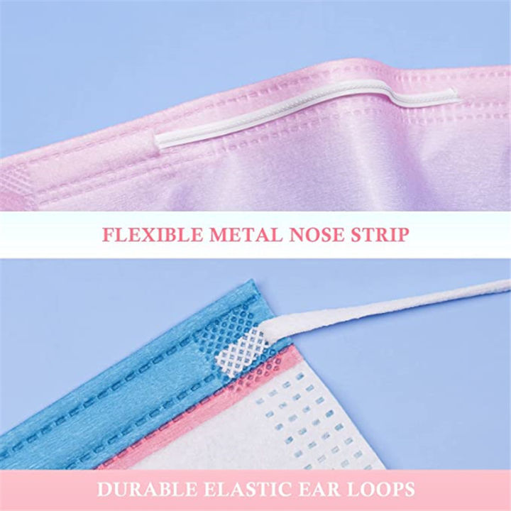 mus-50-60-pcs-adults-disposable-face-mask-3ply-earloop-protective-breathable-covering-with-design-breathable