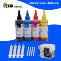 Inkarena ตลับหมึกเติม Xl สำหรับ Brother Lc 11 16 38 61 65 65 990 145c Dcp-J140w 165c 185c หมึกพิมพ์400Ml