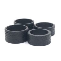 Pattern Racing Tires 4 Narrow 4 Wide for 284131 K969 K989 Mini-Z Mini-Q 1/28 RC Car Upgrade Parts,1