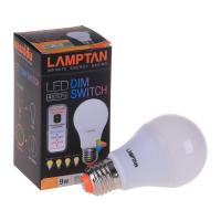 หลอด LED DIM SWITCH 4 Step 9W WARMWHITE E27 LAMPTAN