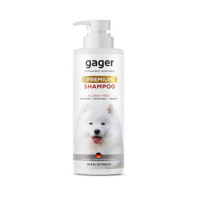 Gager แชมพูอาบน้ำสุนัข สูตรบำรุงขน ขนนิ่ม หอมมาก สกัดจากน้ำนมข้าวออแกนิก อ่อนโยน เกรดพรีเมี่ยม แชมพูหมา