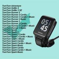 ตัวแปลงที่ชาร์ต USB ท่าเรือสายชาร์จสำหรับนักกอล์ฟผจญภัย Tomtom 2/SE Spark Runner 2/3อุปกรณ์เสริมการชาร์จนาฬิกาดนตรี