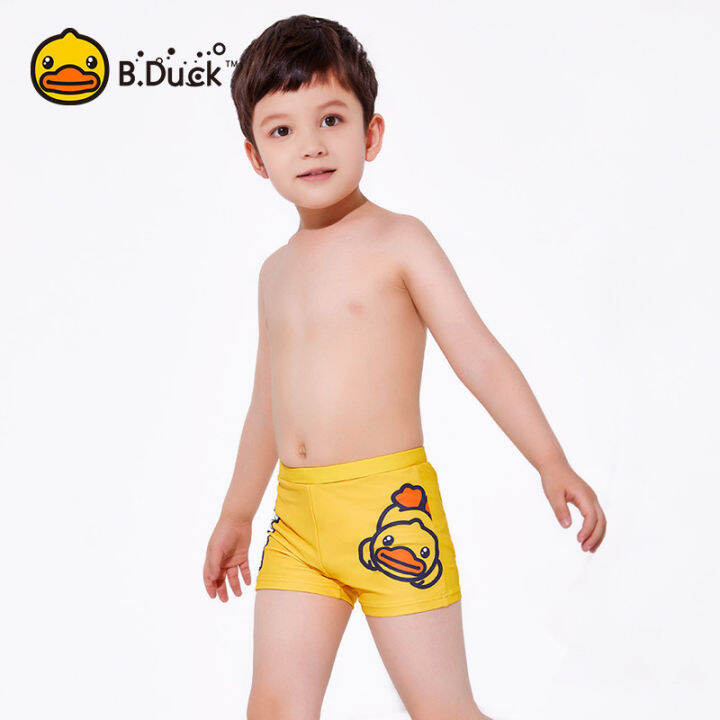 B.DuckSmall Yellow Duck Children's Swimming Trunks Boy2020New Baby Boy