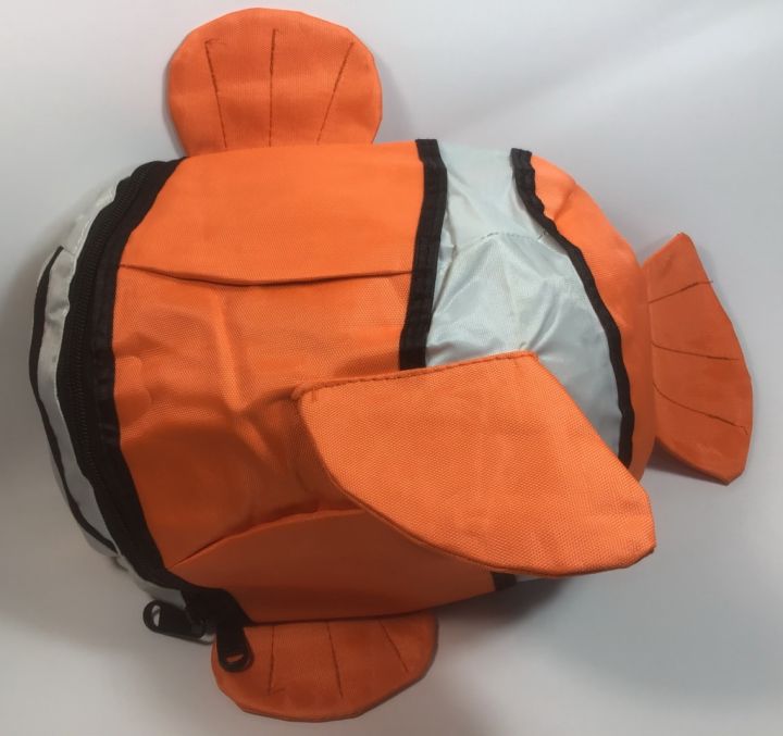 กระเป๋าพร้อมส่งของใช้เด็กแฟชั่นรูปปลานีโมสีส้ม