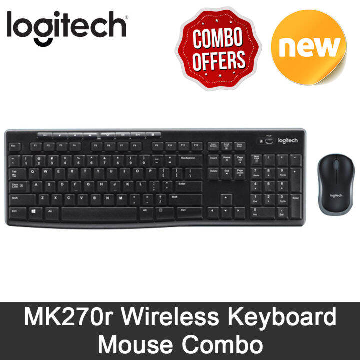 Logitech MK270r Wireless Keyboard and Mouse Combo Set | Lazada