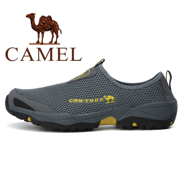 size38-46-camel-3169ชายน้ำหนักเบากลางแจ้งฤดูร้อนชายbreathableรองเท้าผ้าตาข่ายผู้ชาย-sรองเท้าเดินทางตาข่ายรองเท้าsuper-shockproofรองเท้าต่ำรองเท้าพร้อมแป้นเหยียบ