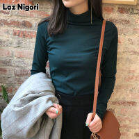 Laz Nigori  เสื้อกันหนาวสำหรับสตรีเสื้อยืดแขนยาวฟิตเนสเสื้อสตรีต่ำใหม่ทึบสีป่าSlim Slimmingเสื้อแขนยาวนักเรียนหญิงด้านบน