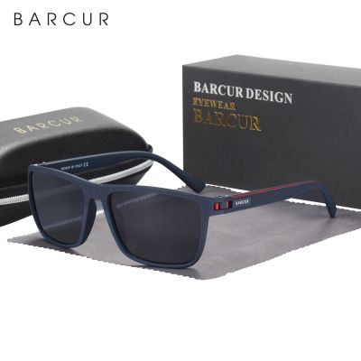 แว่นตากันแดด TR90สำหรับผู้ชายแว่นตากันแดดแบบโพลาไรซ์น้ำหนักเบาแว่นตากันแดดกีฬาแว่นตาสตรีอุปกรณ์เสริมป้องกัน Oculos UVAB ดีไซน์แบบ BARCUR