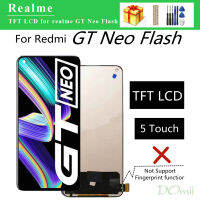 6.43 "TFT No Fingerprint LCD สำหรับ Realme GT Neo Flash Rmx3350อุปกรณ์จอแสดงผลแบบแทนที่สัมผัสหน้าจอ LCD