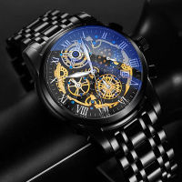 LIGE Men’s Watches Top nd Luxury Chronograph Quartz Men Watch Waterproof Sport Wrist Watch Men Stainless Steel Male Clock