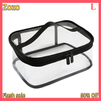 Zozo ✨Ready Stock✨ Clear transparent PVC Travel เครื่องสำอางเครื่องสำอางเครื่องสำอางเครื่องสำอางล้างกระเป๋ากระเป๋าซิปกระเป๋า