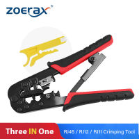 ZoeRax 3 In 1 Crimper เครื่องมือ Crimping Plier เครือข่าย Crimper สำหรับ CAT7/CAT6/CAT5e Stp/upt Modular ปลั๊ก RJ45 8P8C Connector