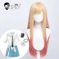 Marin Kitagawa Cosplay Wig Costume Anime My Dress-Up Darling Cosplay 「HSIU 」Fiber Synthetic Wig School Uniform Skirt