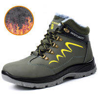 Winter safety boots are light and comfortable, steel toe cap, anti-piercing industrial outdoor work shoes, foot protection