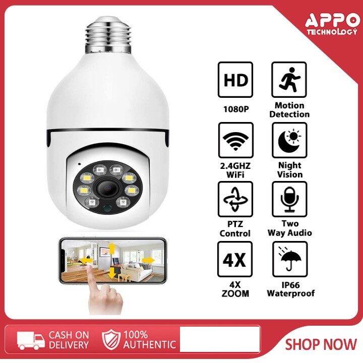 V380 PRO CCTV Camera E27 With Night Vison 360 4MP Dome IP Camera cctv ...