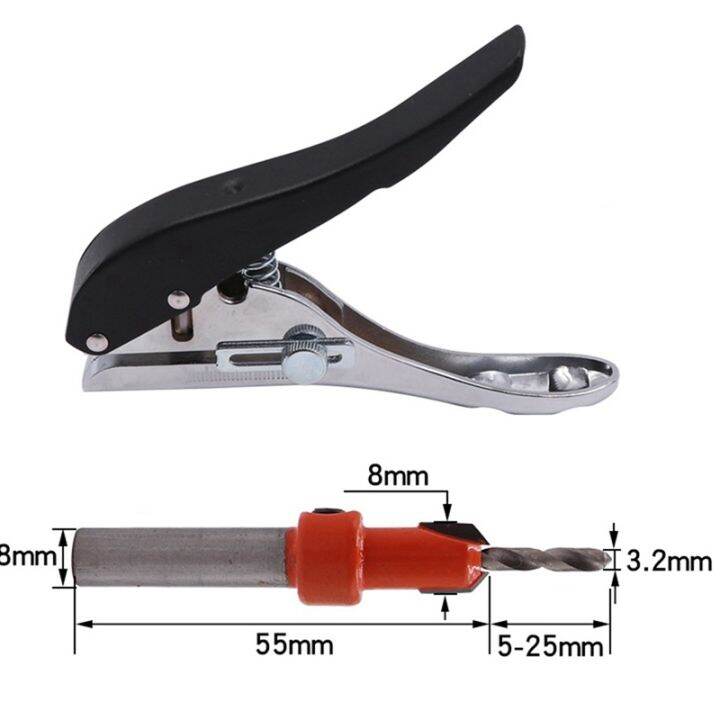 2-pcs-card-hole-punch-set-screw-covers-hole-punch-with-countersink-drill-adjustable-position-3-2mm