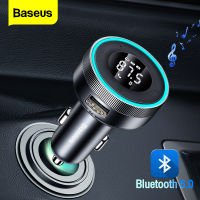 Baseus FM Transmitter Modulator Car Wireless Bluetooth 5.0 USB Fast Charger Auto Aux Radio Mp3 Player Music Hands Free Car Kit