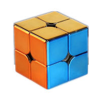 Shengshou ชุบแม่เหล็ก2X2กระบวนการ Magic Cube Professional Speed Cube Cubo Magico ปริศนาของเล่นสำหรับเด็ก Gift