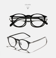 Acetate glasses frame man titanium round vintage optical eyewear myopia reading prescription woman eyeglasses