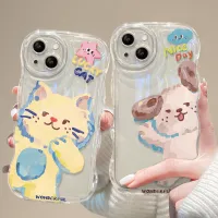 เคสสำหรับ OPPO Reno8T 5G A78 5G Reno7z 5G Reno8z 5g Reno5 Reno5PRO Reno6 5G Reno7PRO Reno8 5G A16/A16S A77 5G/A77S A3S/A5 F11/A9 A31 2020 A5 2020/A9 2020 A53 2020/A33 2020 Realme8 5G Realme7 5G เบาะลมป้องกันการหล่นเคสโทรศัพท์สุนัขนำโชคน่ารัก