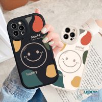 เคสโทรศัพท์มือถือแบบนิ่ม ลายการ์ตูนหน้ายิ้ม เรียบง่าย สําหรับ Oppo A57 A78 A15 A17K A58 A16 A95 A17 A9 A54 A5 A5s A12 A77s A7 A74 A76 A96 A55 A3S A16K A16E A53 A31 A92 A1K Reno 5 5F 5Z 8 7 เคส