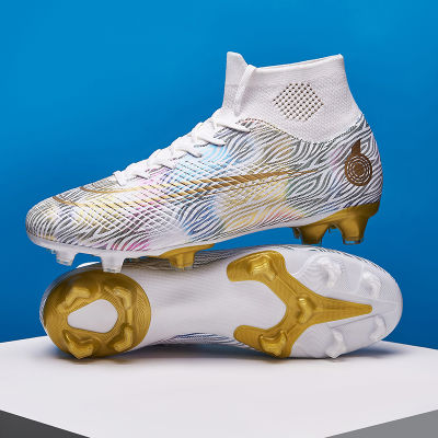 Professional Stud Shoes Artificial Grass Soccer Shoes Sports Footwear Football Shoes（FG / AG ขนาด 35-47）รองเท้าสตั๊ดมืออาชีพหญ้าเทียมรองเท้าฟุตบอลกีฬารองเท้าฟุตบอลรองเท้าสำหรับผู้ชายและเด็ก รองเท้า สตั๊ด