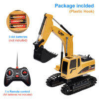 RC Excavator Bulldozer Toy 1:24 Truck Crane Electric Vehicle RTR Kid Gift Mini Remote Control Alloy Plastic Engineering Car Dump