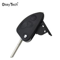 【❖New Hot❖】 qiukekang81481 Okey Tech สำหรับ Alfa 147 156 166 Gt 3ปุ่มรีโมทพลิกพับได้ซองใส่กุญแจรถยนต์แบบไม่ตัดเคสฝาครอบใบมีดสำรอง