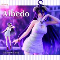 SHINNIY The Undead Albedo So-Bin ภาพอนิเมะอัลเบโด้ So-Bin เสื้อถักสีขาวล้อมรอบ Albedo So-Bin เกมของเล่นเด็กเด็ก PVC