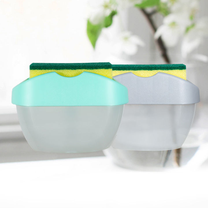 bali-กล่องใส่สบู่ล้างจานแบบกดอัตโนมัติแปรงและล้างในห้องครัว