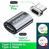 Fonken อะแดปเตอร์แม่เหล็กชนิด C ปลั๊กที่ชาร์จแม่เหล็กไมโคร USB สายเคเบิลอะแดปเตอร์แม่เหล็กโทรศัพท์มือถือตัวเชื่อมต่อสายเคเบิล