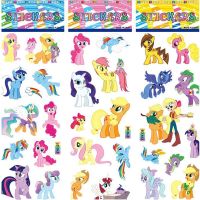 10 Sheets 3D My Little Pony Children Cartoon Cute PVC Affixed Stickers Love Sticker for Praise Children Toys