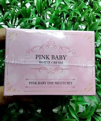 Pink Baby Cream ขนาด 3 กรัม Pink Baby Day &amp; Night Set  เซตครีม พิ้งเบบี้ ขนาด 3 กรัม 1 เซต