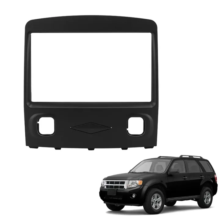 2din-car-radio-fascia-for-ford-escape-2008-2010-dvd-stereo-frame-plate-adapter-mounting-dash-installation-bezel-trim-kit