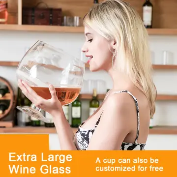 YUANXIN Giant Wine Glass Huge Stemware Personal Oversized Wine Glass Extra  Large Champagne Glass Beer Mug Red Wine Glasses 