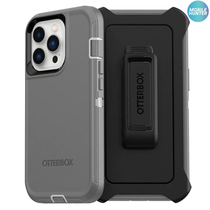 iPhone 14 Pro Max (6.7) Otter Box Defender Shockproof Case (Grey ...