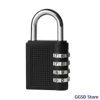 Durable Zinc Alloy Padlock 4 Digit Number Password Combination Lock For Dormitory Door Suitcase Luggage Package Cabinet Padlock