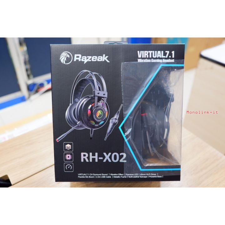 razeak-rh-x02หูฟังเกมมิ่ง-7-1-surround-gaming-headsetุปกรณ์เสริมคอมพิวเตอร์