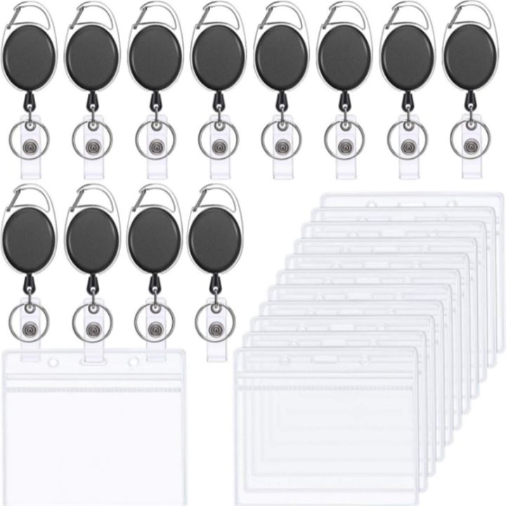 cw-transparent-staff-card-holder-with-neck-retractable-clip-badge-reel-employees-cover-lanyard-id-name