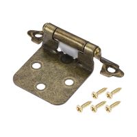 【LZ】 Uxcell 1/2 Inch Overlay Cabinet Hinges Self Closing 2.76 Inch for Cupboard Closet Door with Screws Bronze Tone 8 Pcs