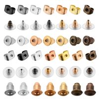 【DT】hot！ 100-500pcs Rubber Earring Back Stopper Earnuts Stud Supplies Jewelry Making Accessories Tube Ear Plugs