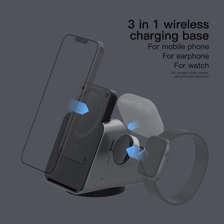 eloop-w6-w7-3-in-1-wireless-charger-stand-ew50-แบตสำรอง-4200mah-แท่นชาร์จไร้สาย-smartwatch-orsen
