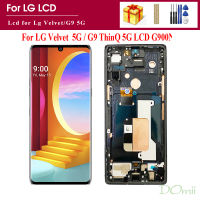 ต้นฉบับ6.8 LCD สำหรับกำมะหยี่ LG LM-G910EMW LG G9 ThinQ 5G จอแสดงผล LCD แบบสัมผัสหน้าจอ G9 LM-G900N จอ LCD Digitizer