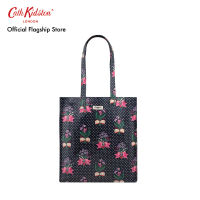 Cath Kidston Shiny Bookbag with Gusset Lillies Posey Navy กระเป๋า กระเป๋าถือ กระเป๋าผู้หญิง กระเป๋าแคทคิดสตัน