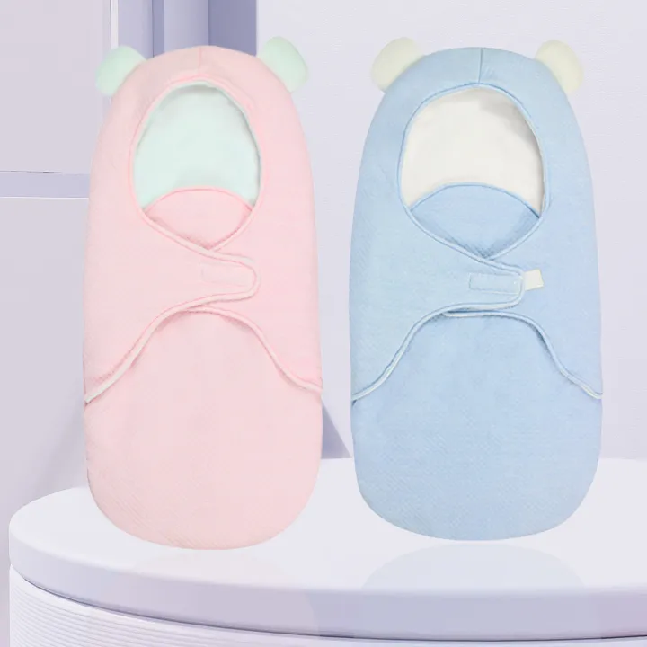 Flexible Baby Swaddle Wrap 360 Degree Protection Polyester Angle Style